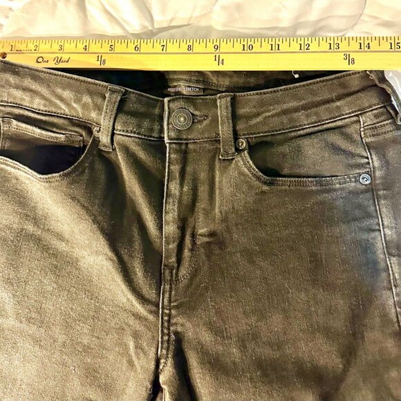 American Eagle Jeans Size 10 Regular Inseam 30 inches Black Boot cut - Picture 4 of 11